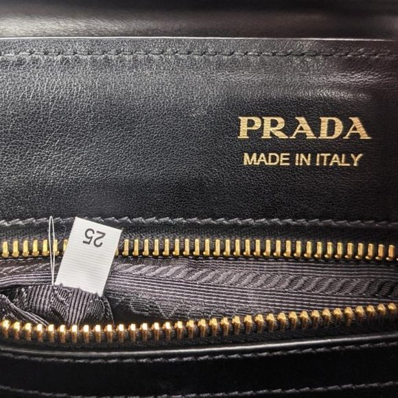 SOLD Prada Cahier Black Leather Shoulder Bag - Picture 7 of 8